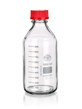 Simax Reagent Bottle 500Ml Red Cap