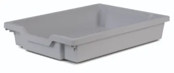 Trolley, 2 Column, 12 Light Grey Trays
