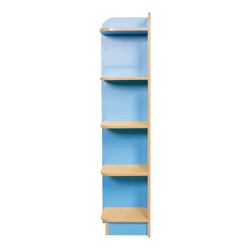 All Prints | KubbyClass Library End Bookcase Left Hand H1500mm Powd Blue