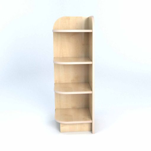 All Prints | Left Hand Library End Bookcase In Maple H1000mm