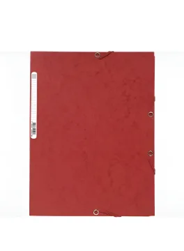 Folder 3 Flap Elas A4 400g Red