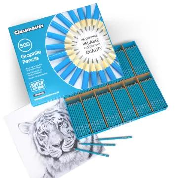 Classmaster Box of 500 HB Graphite Pencils