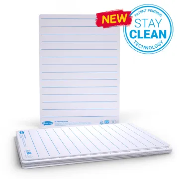 Show-me Pack of 10 x A4 Lined/Plain whiteboards