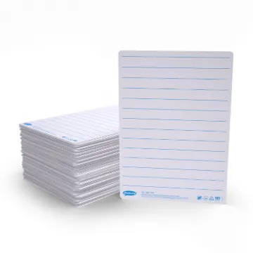 Show-me Pack of 100 x A4 Lined/Plain whiteboards