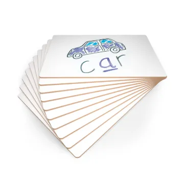 Show-me Pack of 10 x A4 Rigid Plain Drywipe Lapboards