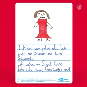 Show-me Pack of 10 x A4 Picture Story Drywipe Boards