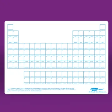 Show-me A3 1350 Micron Periodic Table Drywipe Board