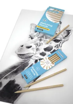 Classmaster Pack of 12 Sketching Pencils - 4H to 6B