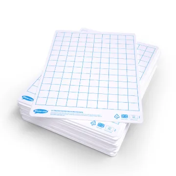 Show-me Pack of 35 x A4 SUPERTOUGH Gridded / Plain Drywipe Boards