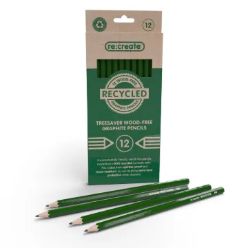 Re:create Box of 12 Treesaver Recycled HB Pencils