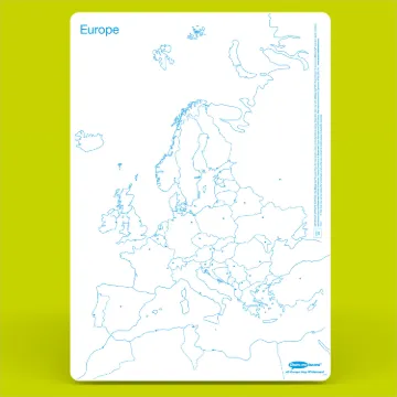 Pack 5 Show-me A3 1200 micron Map Boards - UK/Europe