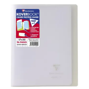 Clairefontaine Koverbook Stapled Notebook, A5+, 48 Pages -Transparent