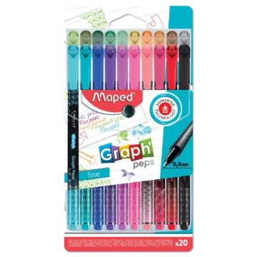 GRAPH PEPS FINELINER DECO 20COLOR