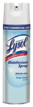 DISINFECTANT - PROFESSIONAL LYSOL DISINFECTANT SPRAY - 19 FL OZ - CRISP LINEN - EACH