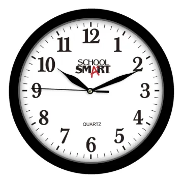 CLOCK WALL 13 IN SILENT MOVEMENT BLACK FRAME