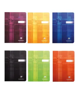 Clairefontaine- Staple-bound Notebook 96 Pages - A5 Size, 90gsm- assorted colors.